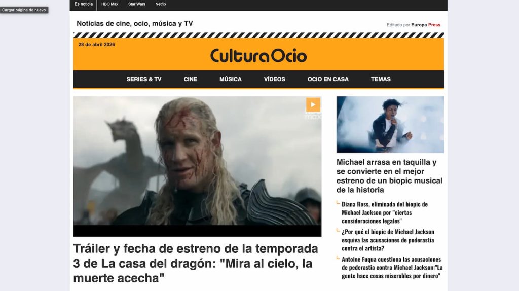 Portal culturaocio.com de Europa Press