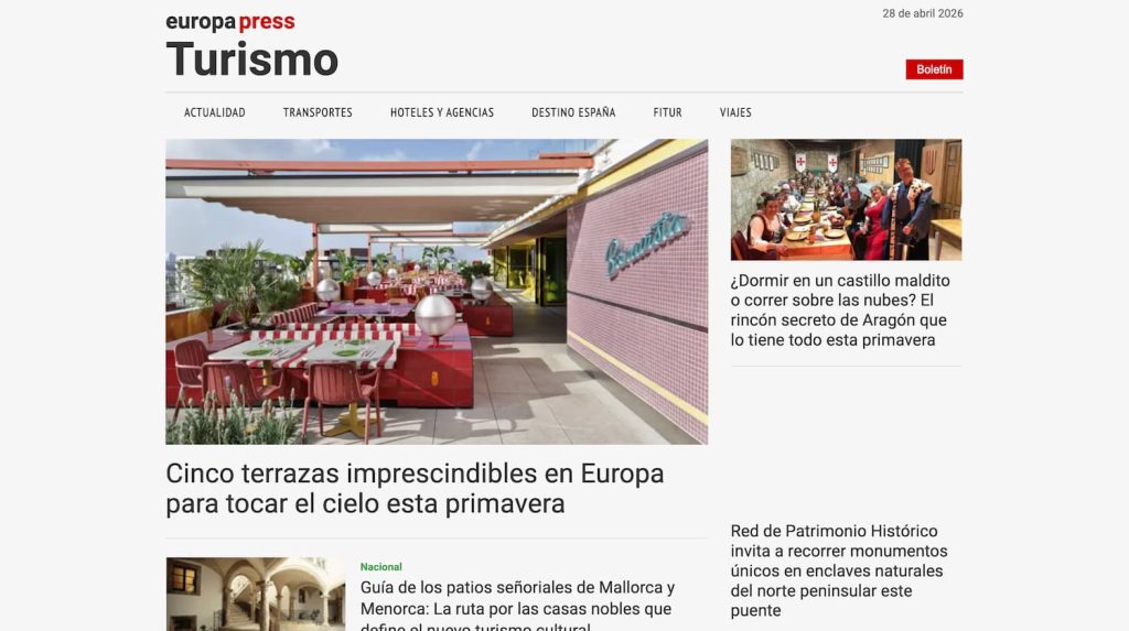 Portal turismo de Europa Press