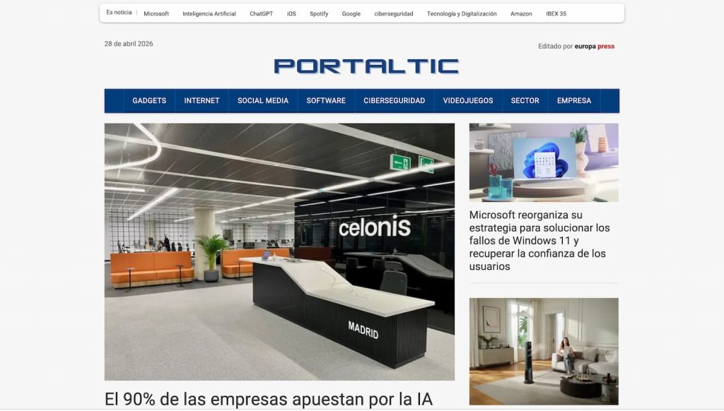 Portal portaltic de Europa Press